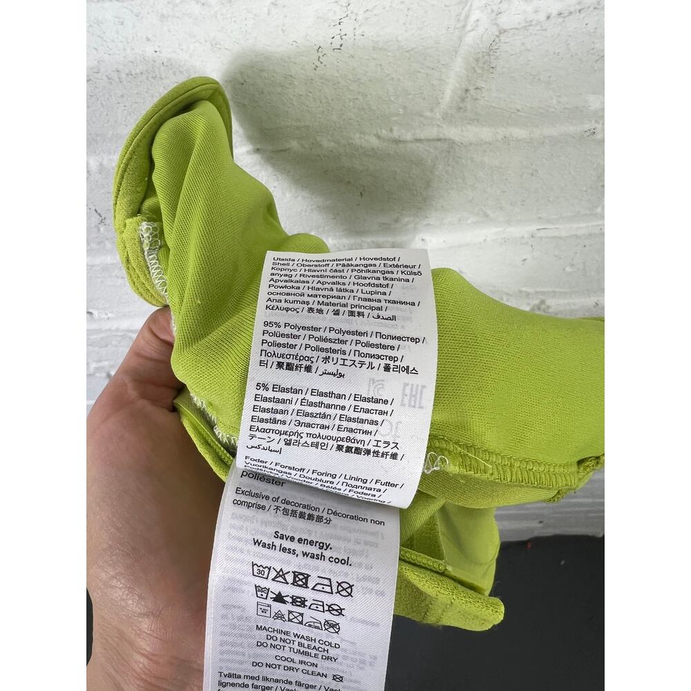 Gina Tricot Women's Low Cut Wired Tube Top Sleeveless Wash Less Green Size S - Picture 6 of 7